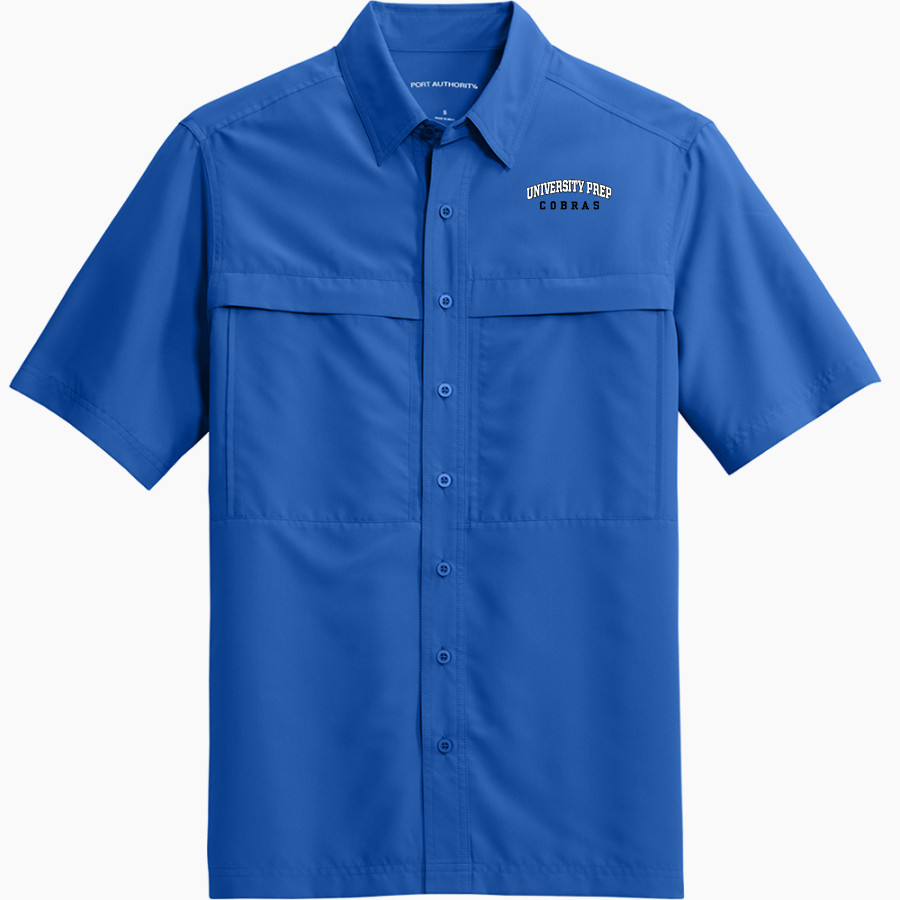 University Prep Cobras Port Authority Men's UV Daybreak Short-Sleeve Shirt