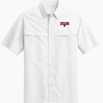 PERRY HIGH SCHOOL MAROONS <span class="pdp-name-mascot">PERRY MAROONS</span> Port Authority Men's UV Daybreak Short-Sleeve Shirt Front Thumbnail