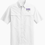 Bergman Dolphins <span class="pdp-name-mascot">Frank V. Bergman Elementary Dolphins</span> Port Authority Men's UV Daybreak Short-Sleeve Shirt Front Thumbnail
