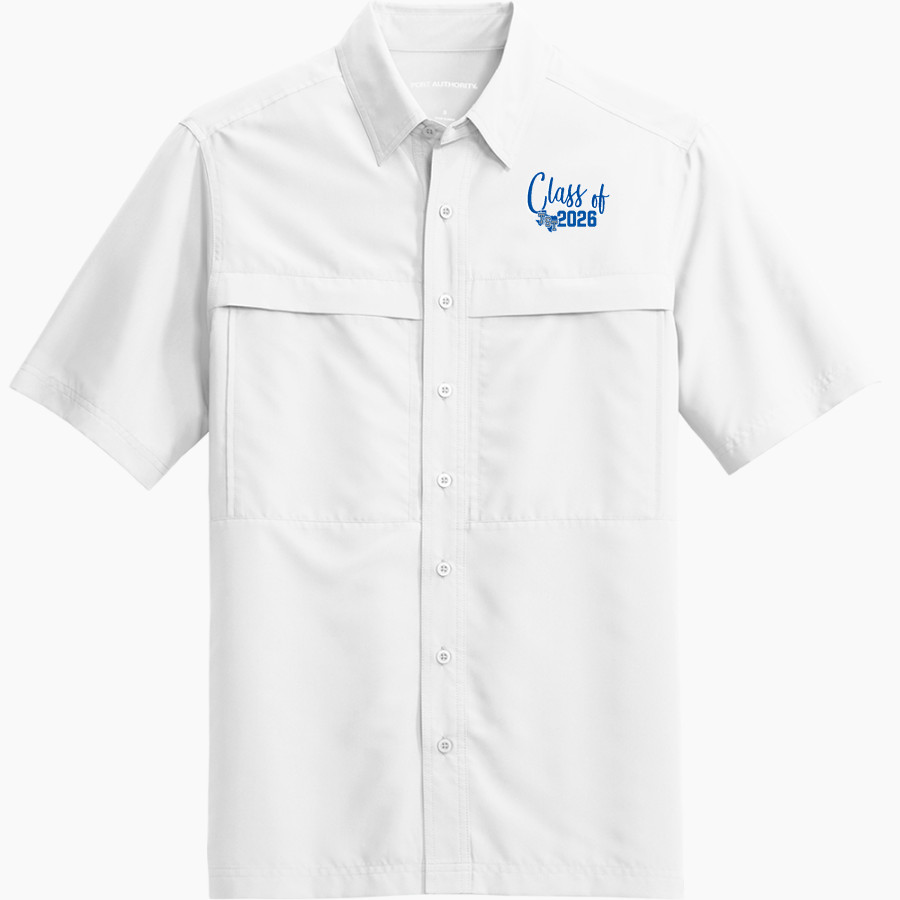 TRINITY SCHOOL OF TEXAS TITANS Port Authority Men's UV Daybreak Short-Sleeve Shirt