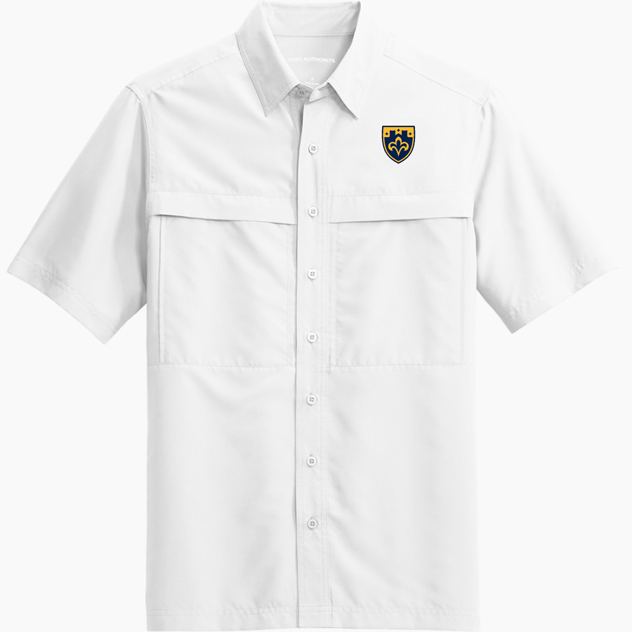 St. Scholastica Saints <span class="pdp-name-mascot">College of St. Scholastica Saints</span> Port Authority Men's UV Daybreak Short-Sleeve Shirt