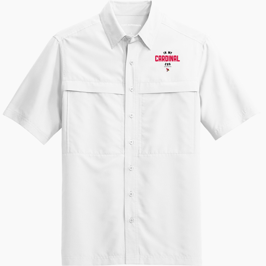 Eleva-Strum Cardinals <span class="pdp-name-mascot">Eleva-Strum Cardinals</span> Port Authority Men's UV Daybreak Short-Sleeve Shirt