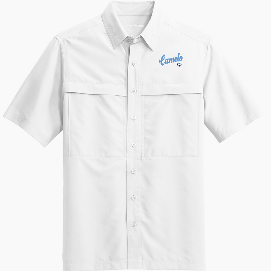 Connecticut College Camels <span class="pdp-name-mascot">Connecticut College Camels</span> Port Authority Men's UV Daybreak Short-Sleeve Shirt