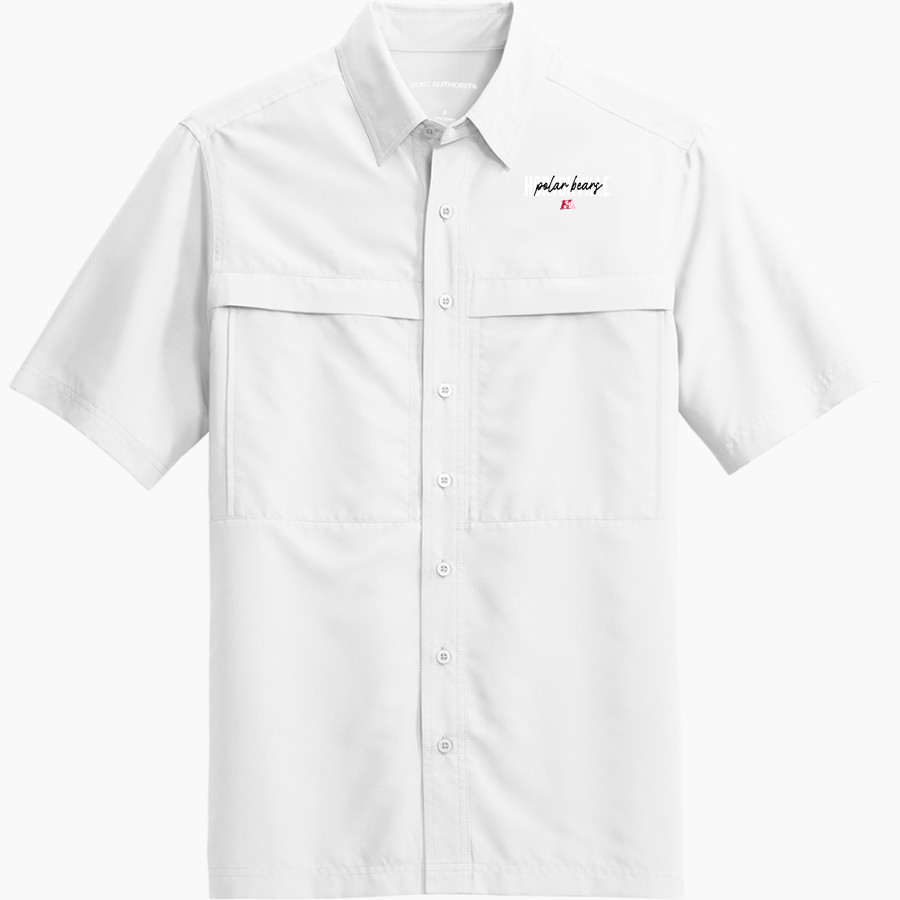 HORTONVILLE HIGH SCHOOL POLAR BEARS <span class="pdp-name-mascot">HORTONVILLE POLAR BEARS</span> Port Authority Men's UV Daybreak Short-Sleeve Shirt