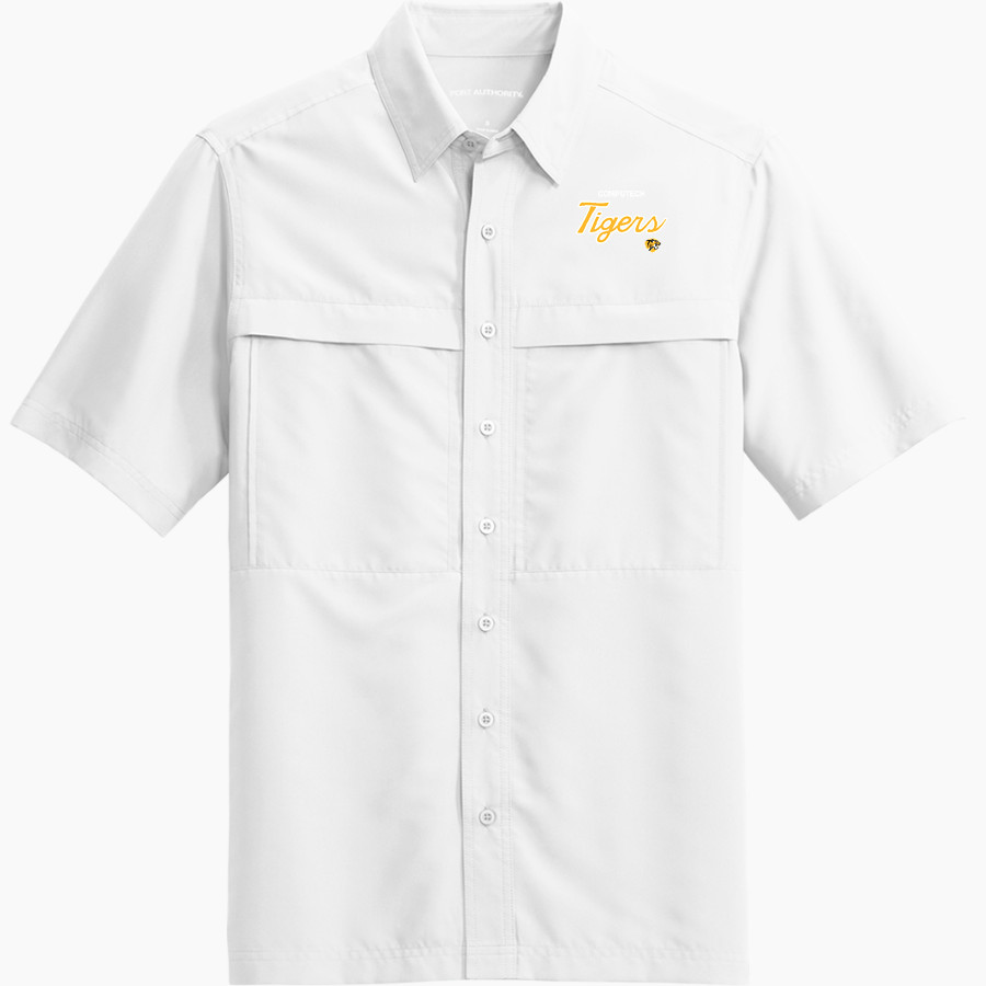 Computech Tigers <span class="pdp-name-mascot">Computech Middle School Tigers</span> Port Authority Men's UV Daybreak Short-Sleeve Shirt