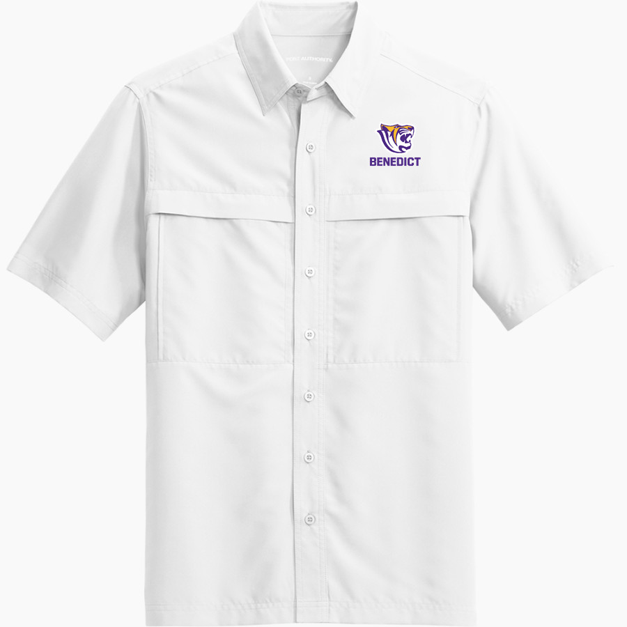 Benedict Tigers <span class="pdp-name-mascot">Benedict Tigers</span> Port Authority Men's UV Daybreak Short-Sleeve Shirt
