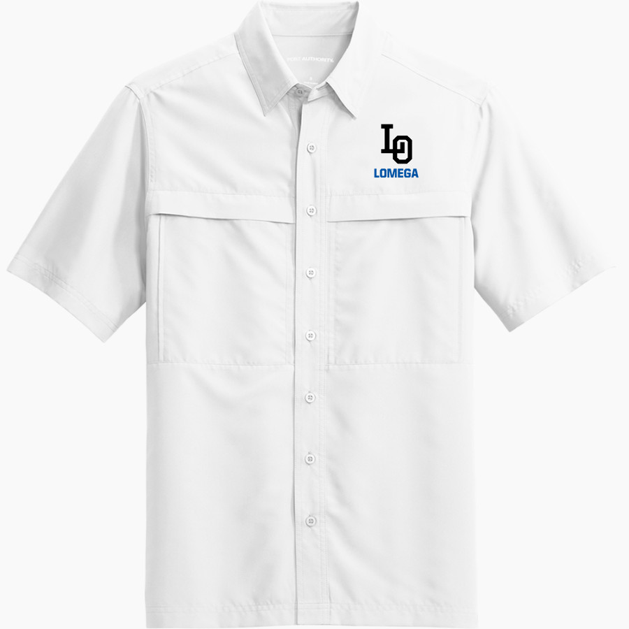 Lomega Raiders <span class="pdp-name-mascot">Lomega Raiders</span> Port Authority Men's UV Daybreak Short-Sleeve Shirt