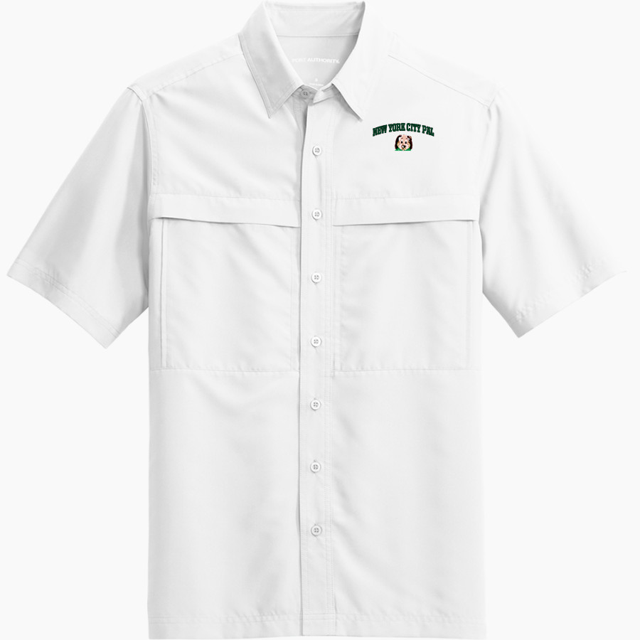 NYC Police Athletic League Online Store <span class="pdp-name-mascot">New York City PAL</span> Port Authority Men's UV Daybreak Short-Sleeve Shirt