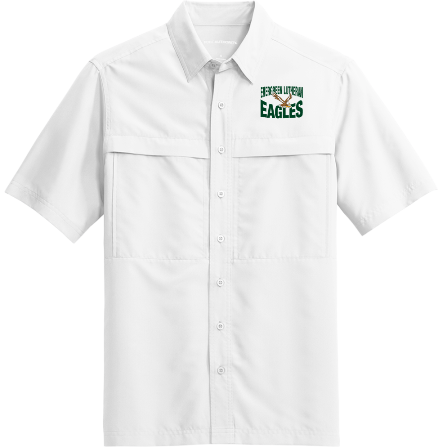 Evergreen Lutheran Eagles <span class="pdp-name-mascot">Evergreen Lutheran Eagles</span> Port Authority Men's UV Daybreak Short-Sleeve Shirt