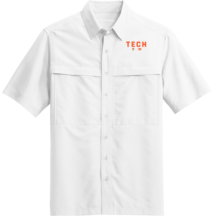 Tech High School Tigers <span class="pdp-name-mascot">Tech High School</span> Port Authority Men's UV Daybreak Short-Sleeve Shirt