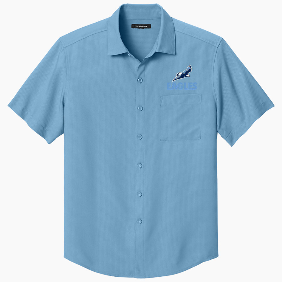 WILLOWS ACADEMY Eagles <span class="pdp-name-mascot">Willows Eagles</span> Port Authority Men's Short Sleeve UV Dockside Shirt