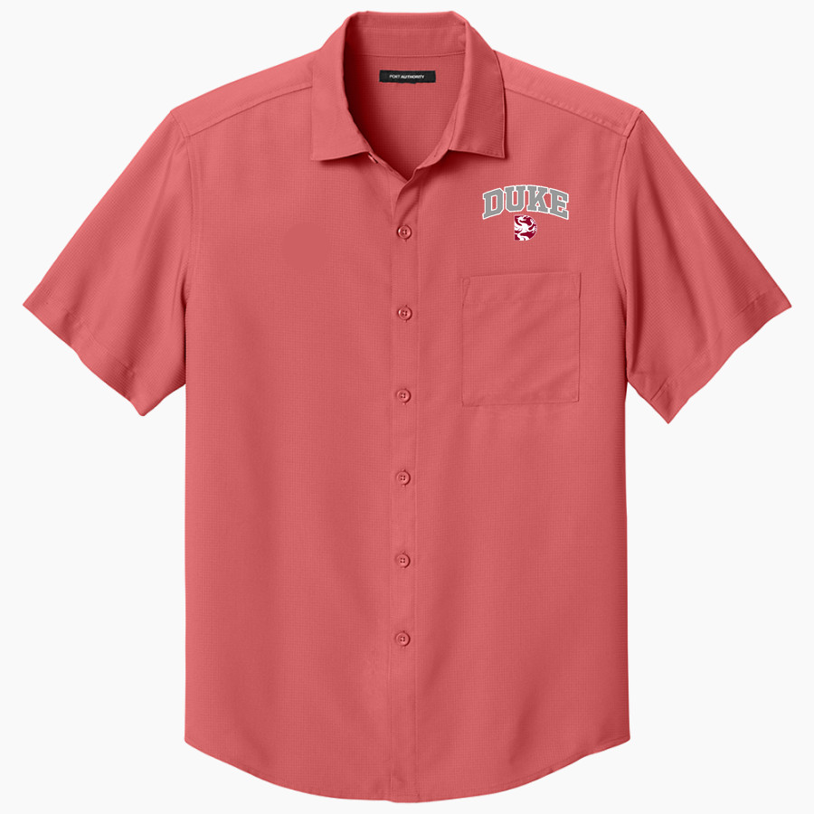 Duke Dragons <span class="pdp-name-mascot">Duke Dragons</span> Port Authority Men's Short Sleeve UV Dockside Shirt