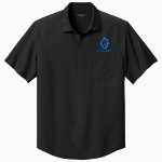 Cleveland Community College Yetis Port Authority Men's Short Sleeve UV Dockside Shirt Front Thumbnail