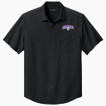 Shell Bank Brigade <span class="pdp-name-mascot">Shell Bank P771K@014 Labradors</span> Port Authority Men's Short Sleeve UV Dockside Shirt Front Thumbnail