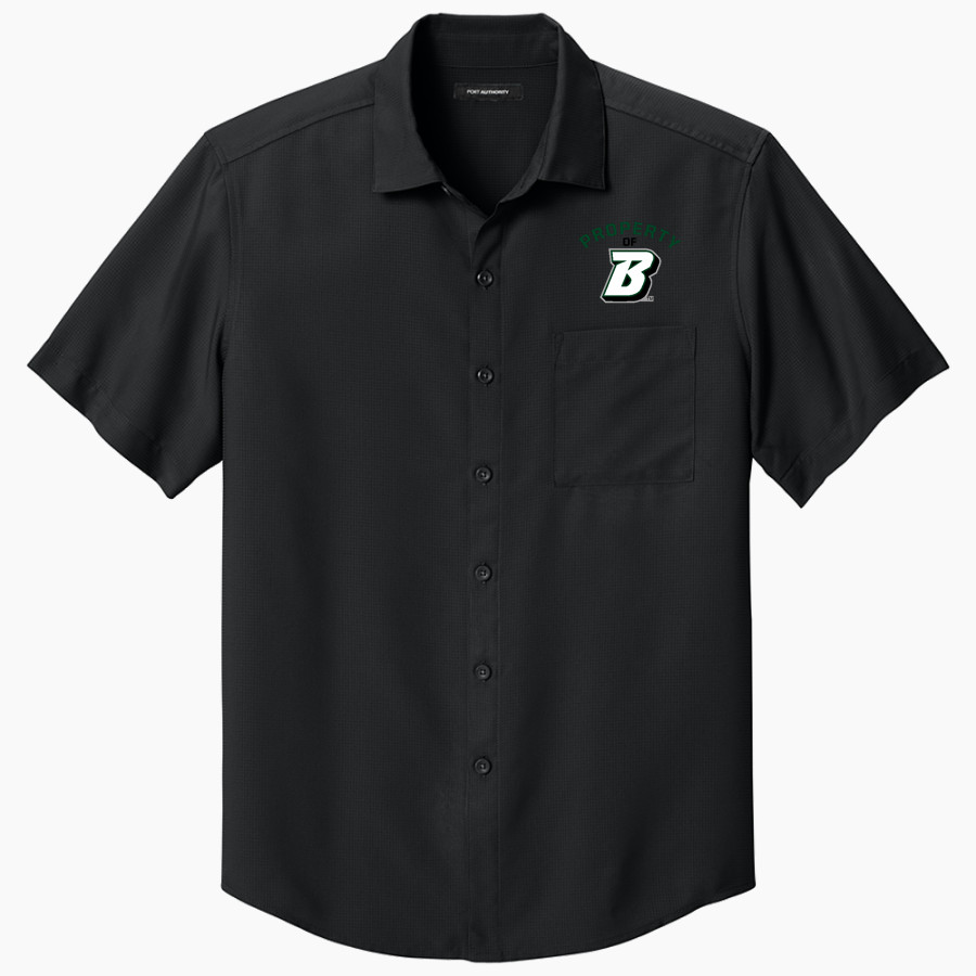 Binghamton University Port Authority Men's Short Sleeve UV Dockside Shirt