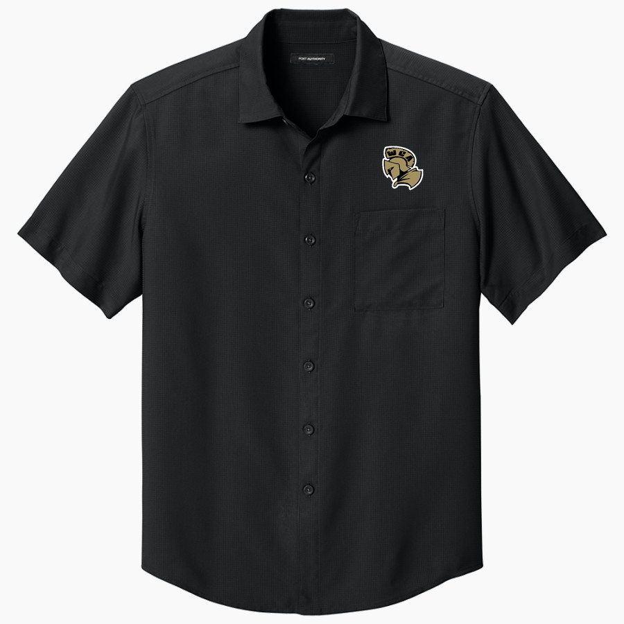 WATERBURY CAREER ACADEMY Spartans <span class="pdp-name-mascot">Waterbury Spartans</span> Port Authority Men's Short Sleeve UV Dockside Shirt