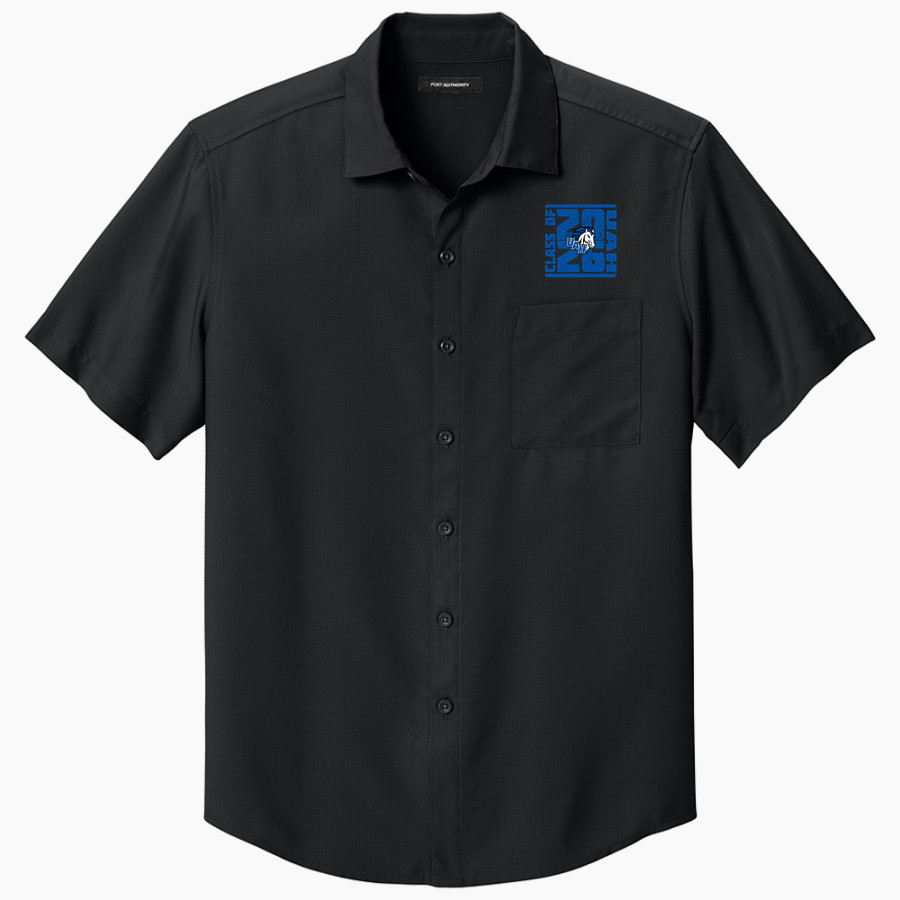UAH Chargers <span class="pdp-name-mascot">University of Alabama Chargers</span> Port Authority Men's Short Sleeve UV Dockside Shirt