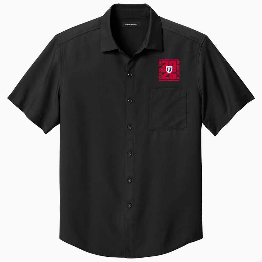 Plainfield Quakers <span class="pdp-name-mascot">Plainfield Quakers</span> Port Authority Men's Short Sleeve UV Dockside Shirt