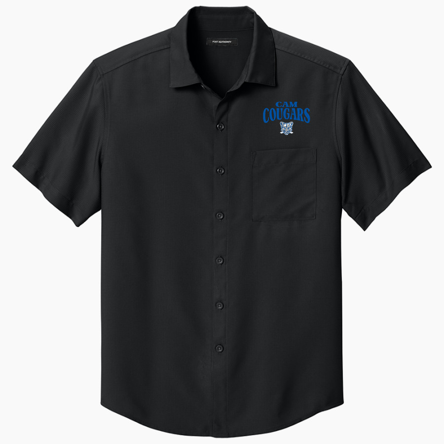 CAM HIGH SCHOOL COUGARS <span class="pdp-name-mascot">CAM COUGARS</span> Port Authority Men's Short Sleeve UV Dockside Shirt