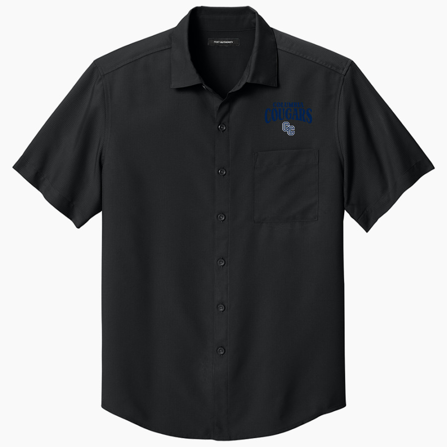 Columbia Cougars <span class="pdp-name-mascot">Columbia Cougars</span> Port Authority Men's Short Sleeve UV Dockside Shirt