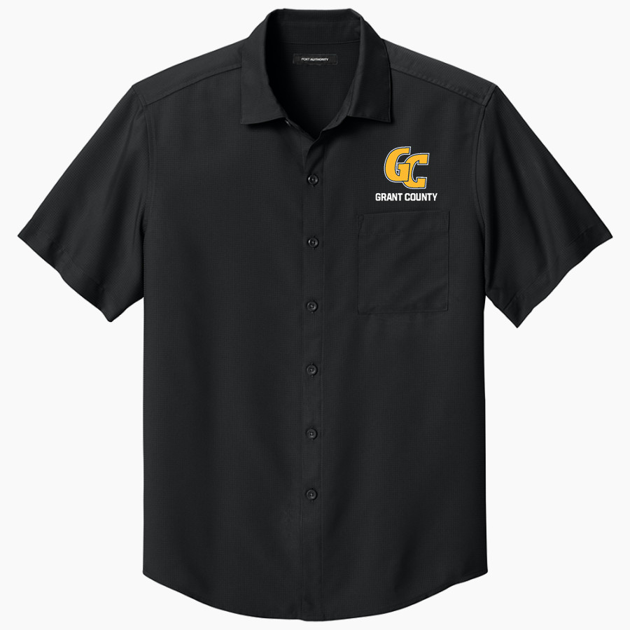 Grant County Braves The Official Online Store <span class="pdp-name-mascot">Grant County Braves</span> Port Authority Men's Short Sleeve UV Dockside Shirt