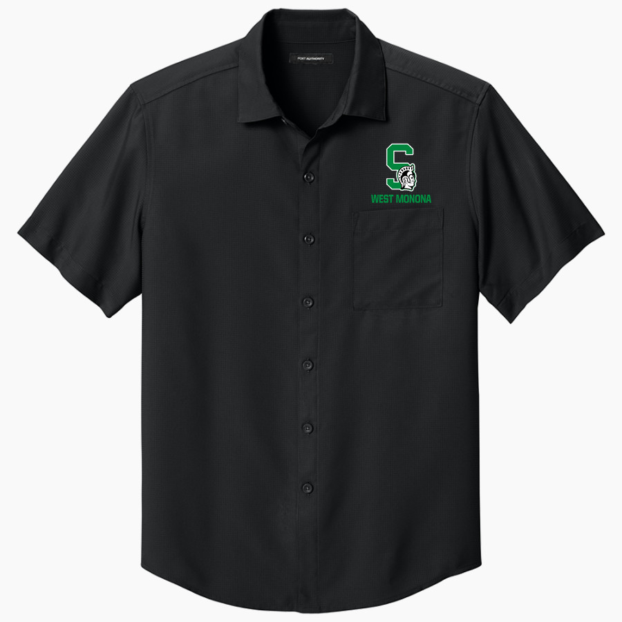 WEST MONONA HIGH SCHOOL SPARTANS <span class="pdp-name-mascot">WEST MONONA SPARTANS</span> Port Authority Men's Short Sleeve UV Dockside Shirt