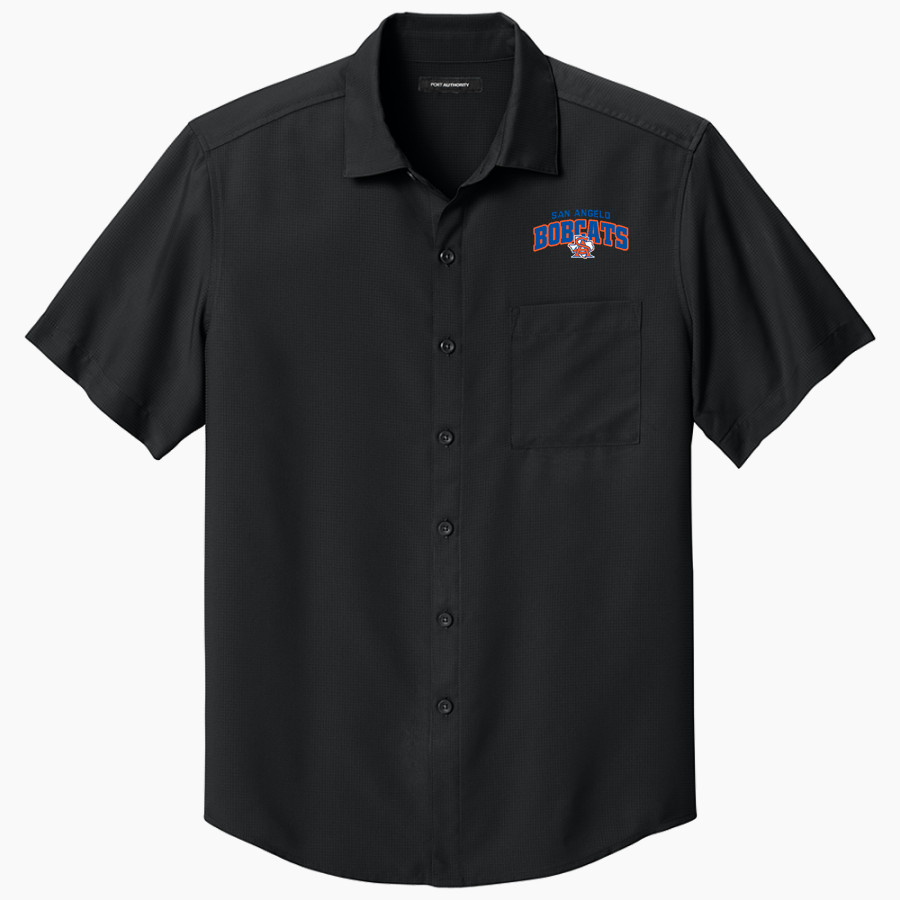 SAN ANGELO CENTRAL HIGH SCHOOL BOBCATS <span class="pdp-name-mascot">SAN ANGELO BOBCATS</span> Port Authority Men's Short Sleeve UV Dockside Shirt