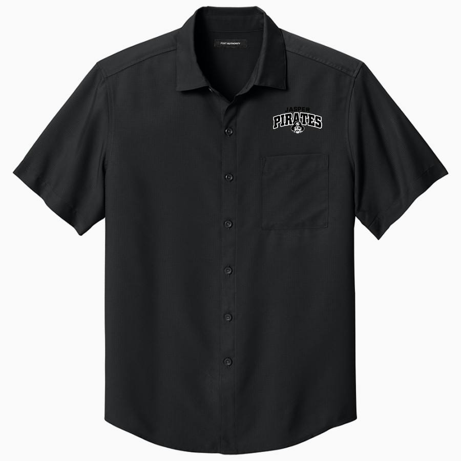 JASPER HIGH SCHOOL PIRATES <span class="pdp-name-mascot">JASPER PIRATES</span> Port Authority Men's Short Sleeve UV Dockside Shirt