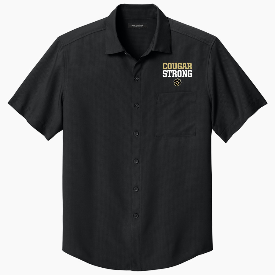 Manassas Park Cougars Port Authority Men's Short Sleeve UV Dockside Shirt