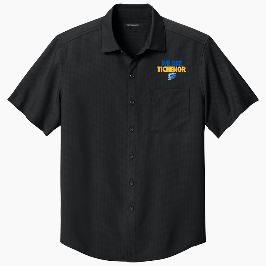 Tichenor Middle School Trojans <span class="pdp-name-mascot">Tichenor Middle School Trojans</span> Port Authority Men's Short Sleeve UV Dockside Shirt