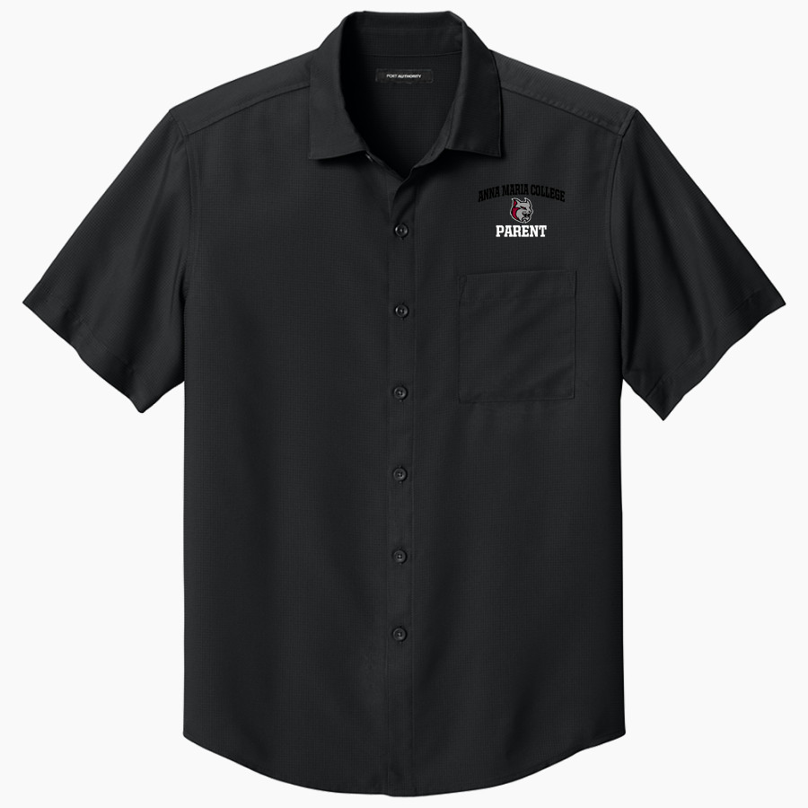 Anna Maria College Amcats <span class="pdp-name-mascot">Anna Maria College Amcats</span> Port Authority Men's Short Sleeve UV Dockside Shirt