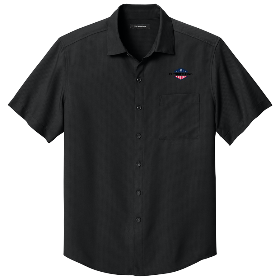 FLETCHER ARMS FLETCHER ARMS <span class="pdp-name-mascot">FLETCHER ARMS</span> Port Authority Men's Short Sleeve UV Dockside Shirt