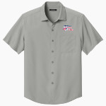 National Wrestling Coaches Association Port Authority Men's Short Sleeve UV Dockside Shirt Front Thumbnail