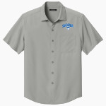 Shaker Bison <span class="pdp-name-mascot">Shaker Bison</span> Port Authority Men's Short Sleeve UV Dockside Shirt Front Thumbnail