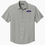 Walsenburg JR SR High School PANTHERS Port Authority Men's Short Sleeve UV Dockside Shirt Front Thumbnail