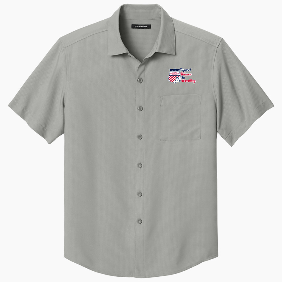 National Wrestling Coaches Association Port Authority Men's Short Sleeve UV Dockside Shirt