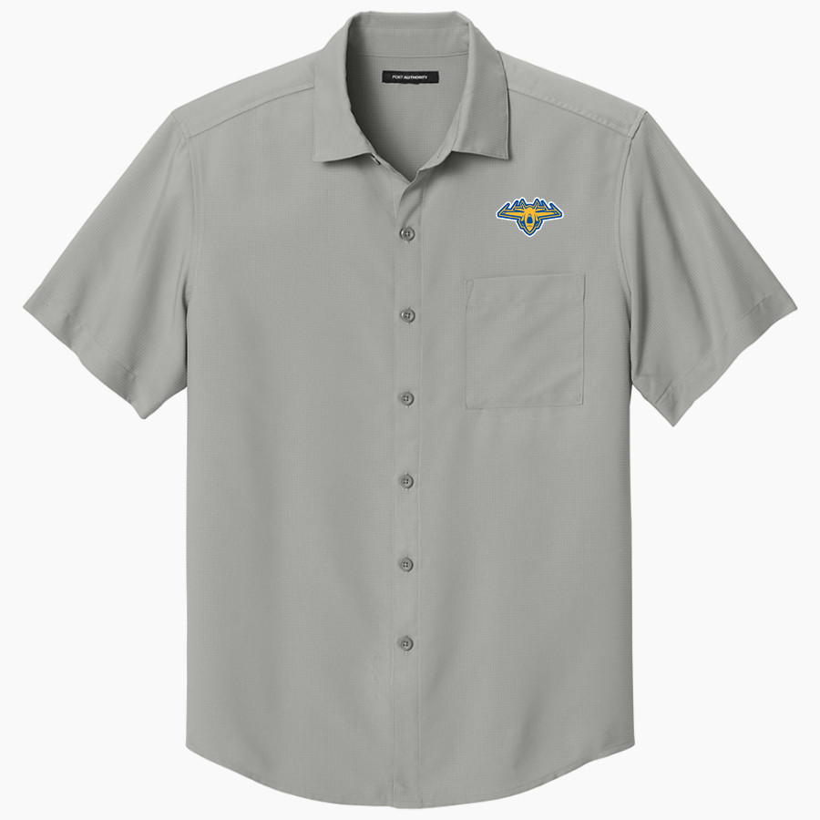 CLYDE HIGH SCHOOL FLIERS <span class="pdp-name-mascot">CLYDE FLIERS</span> Port Authority Men's Short Sleeve UV Dockside Shirt