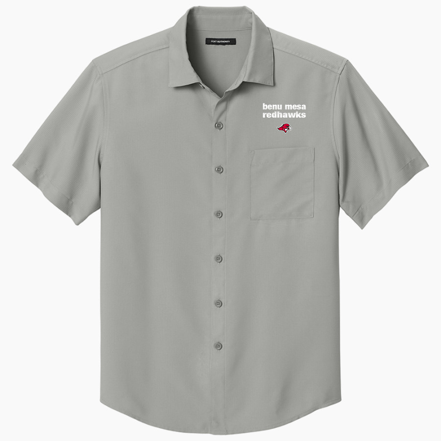 Benedictine University Mesa Redhawks <span class="pdp-name-mascot">Benedictine University Redhawks</span> Port Authority Men's Short Sleeve UV Dockside Shirt
