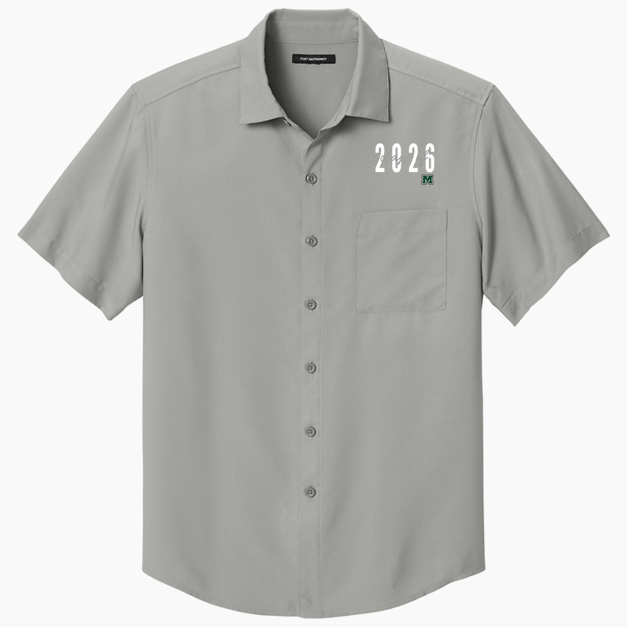 Mid-Pacific Owls <span class="pdp-name-mascot">Mid-Pacific Owls</span> Port Authority Men's Short Sleeve UV Dockside Shirt
