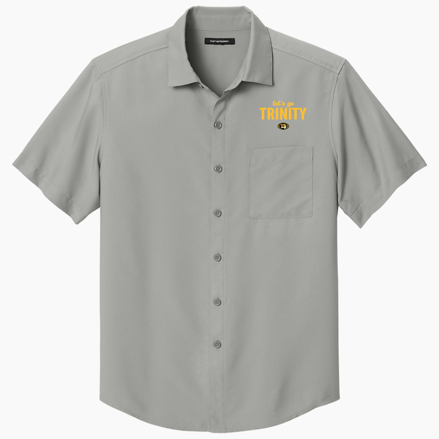 Trinity Tigers <span class="pdp-name-mascot">Trinity College of Florida Tigers</span> Port Authority Men's Short Sleeve UV Dockside Shirt