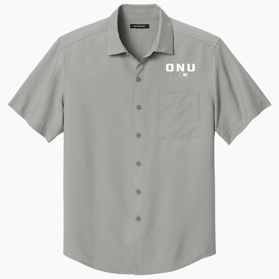 Olivet Nazarene Tigers <span class="pdp-name-mascot">Olivet Nazarene University Tigers</span> Port Authority Men's Short Sleeve UV Dockside Shirt