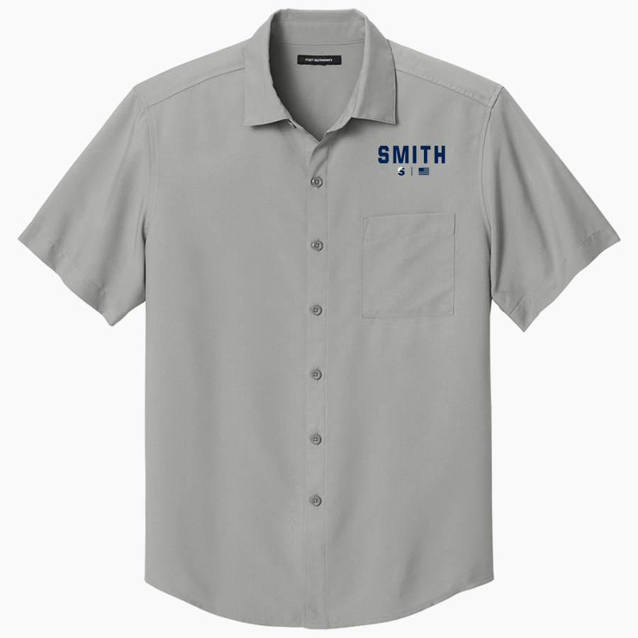 Smith Bears <span class="pdp-name-mascot">SMITH COLLEGE BEARS</span> Port Authority Men's Short Sleeve UV Dockside Shirt
