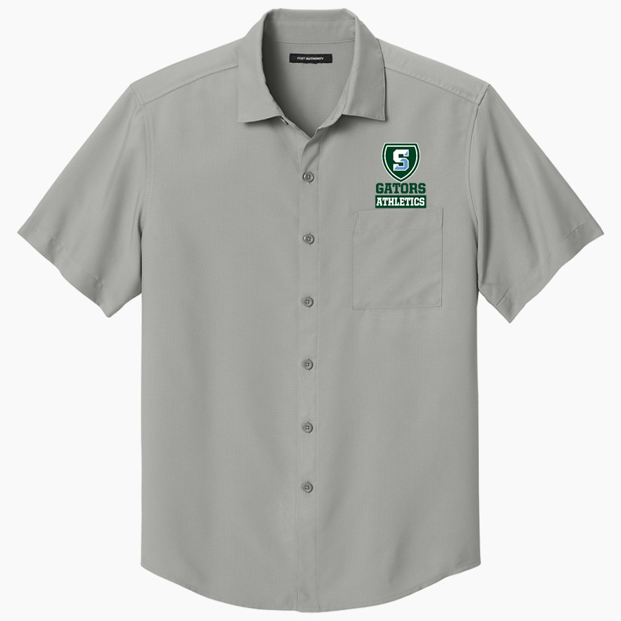 THE SHIPLEY SCHOOL GATORS <span class="pdp-name-mascot">THE SHIPLEY SCHOOL GATORS</span> Port Authority Men's Short Sleeve UV Dockside Shirt