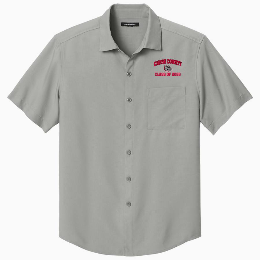CHASE COUNTY HIGH SCHOOL BULLDOGS <span class="pdp-name-mascot">CHASE COUNTY BULLDOGS</span> Port Authority Men's Short Sleeve UV Dockside Shirt