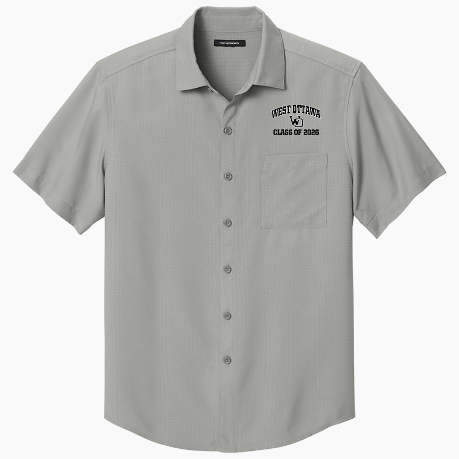 West Ottawa Panthers <span class="pdp-name-mascot">West Ottawa Panthers</span> Port Authority Men's Short Sleeve UV Dockside Shirt