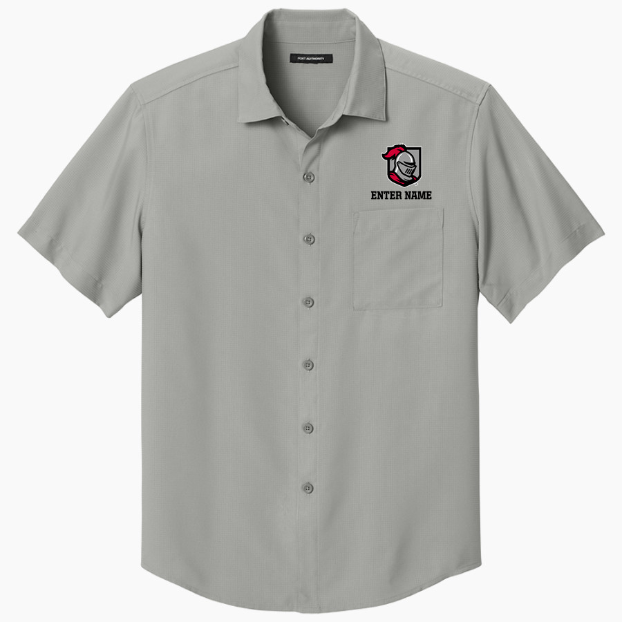 Belmont Abbey College The Official Store of the Crusaders Port Authority Men's Short Sleeve UV Dockside Shirt