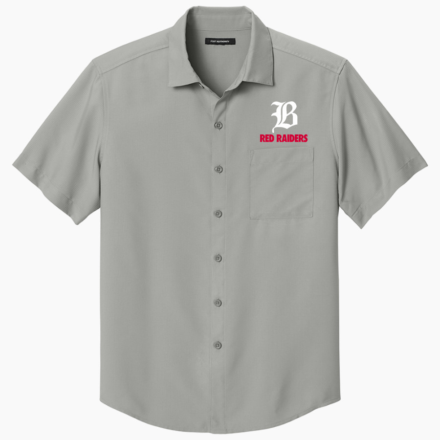 Baylor School Red Raiders <span class="pdp-name-mascot">Baylor School Red Raiders</span> Port Authority Men's Short Sleeve UV Dockside Shirt