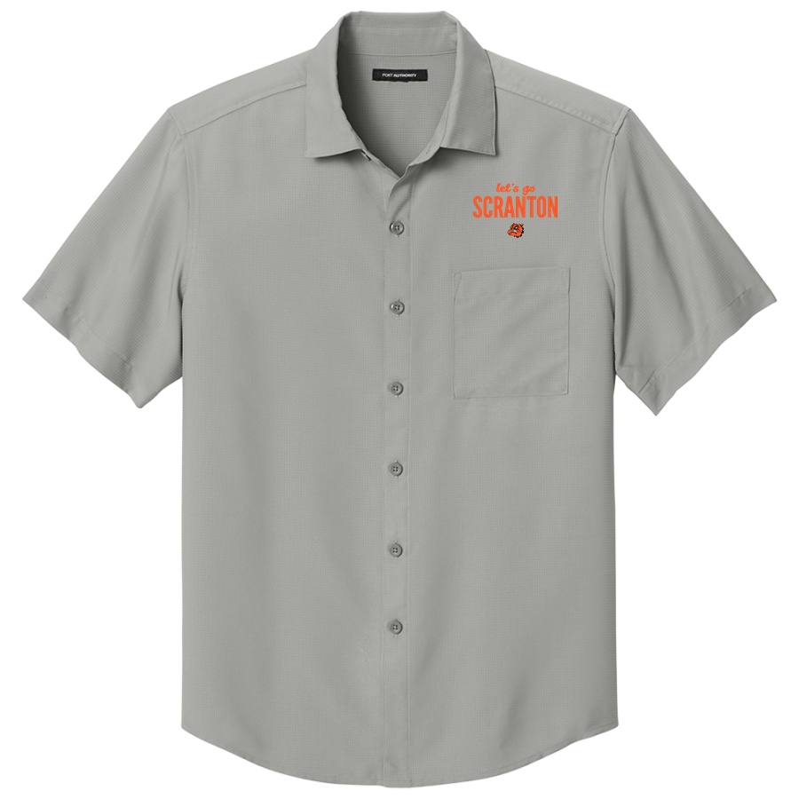 Scranton Bulldogs <span class="pdp-name-mascot">Scranton Middle School Bulldogs</span> Port Authority Men's Short Sleeve UV Dockside Shirt