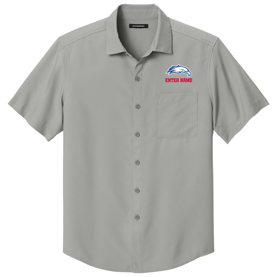 REDWOOD CHRISTIAN HIGH SCHOOL EAGLES <span class="pdp-name-mascot">REDWOOD CHRISTIAN EAGLES</span> Port Authority Men's Short Sleeve UV Dockside Shirt