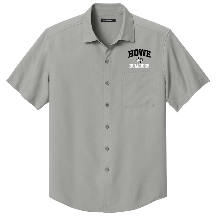HOWE HIGH SCHOOL BULLDOGS <span class="pdp-name-mascot">HOWE BULLDOGS</span> Port Authority Men's Short Sleeve UV Dockside Shirt